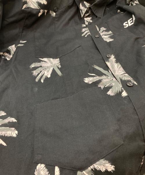 WIND AND SEA（ウィンダンシー）WIND AND SEA (ウィンダンシー) PALM TREE S/S CUBA SHIRT ブラック サイズ:SIZE Mの古着・服飾アイテム