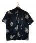 WIND AND SEA（ウィンダンシー）の古着「PALM TREE S/S CUBA SHIRT」｜ブラック