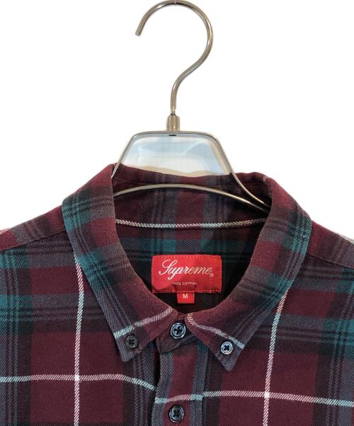 SUPREME（シュプリーム）Supreme (シュプリーム) TARTAN PLAID FLANNEL SHIRT レッド サイズ:SIZE Mの古着・服飾アイテム