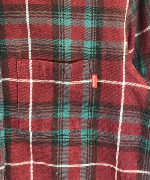 SUPREME（シュプリーム）Supreme (シュプリーム) TARTAN PLAID FLANNEL SHIRT レッド サイズ:SIZE Mの古着・服飾アイテム