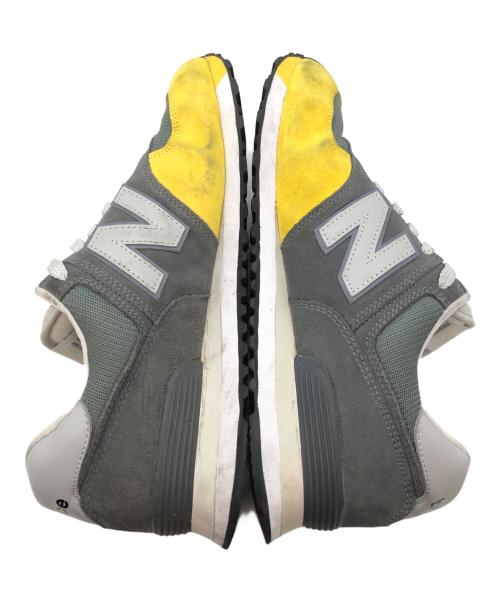 NEW BALANCE（ニューバランス）NEW BALANCE (ニューバランス) the apartment (ジ アパートメント) 574 Mustard Dip グレー×イエロー サイズ:SIZE 29cmの古着・服飾アイテム