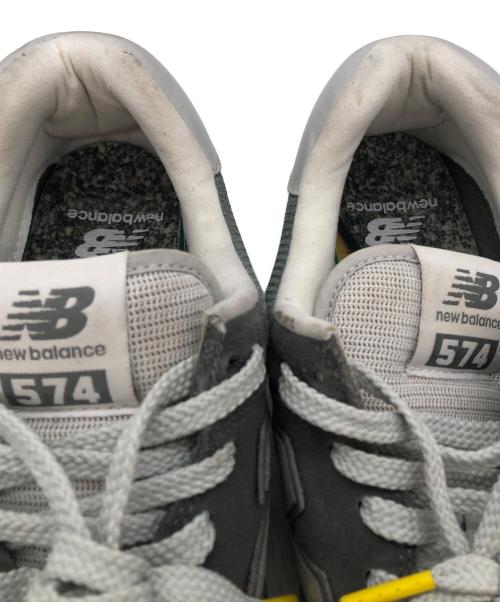 NEW BALANCE（ニューバランス）NEW BALANCE (ニューバランス) the apartment (ジ アパートメント) 574 Mustard Dip グレー×イエロー サイズ:SIZE 29cmの古着・服飾アイテム