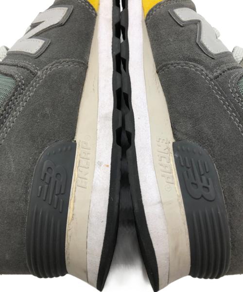 NEW BALANCE（ニューバランス）NEW BALANCE (ニューバランス) the apartment (ジ アパートメント) 574 Mustard Dip グレー×イエロー サイズ:SIZE 29cmの古着・服飾アイテム
