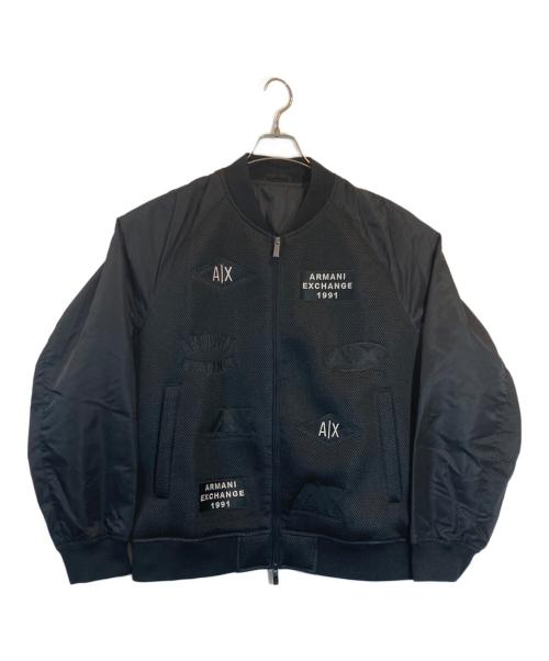 ARMANI EXCHANGE（アルマーニ エクスチェンジ）ARMANI EXCHANGE (アルマーニ エクスチェンジ) ボンバージャケット ブラック サイズ:SIZE Lの古着・服飾アイテム