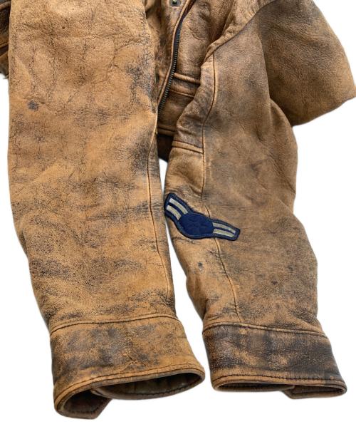 HOUSTON（ヒューストン）HOUSTON (ヒューストン) ラムレザージャケット ブラウン サイズ:SIZE 38の古着・服飾アイテム