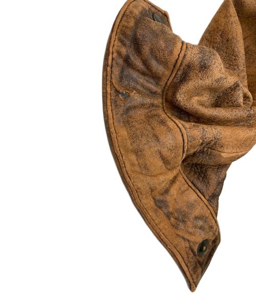 HOUSTON（ヒューストン）HOUSTON (ヒューストン) ラムレザージャケット ブラウン サイズ:SIZE 38の古着・服飾アイテム