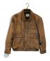 HOUSTON（ヒューストン）の古着「ラムレザージャケット」｜ブラウン