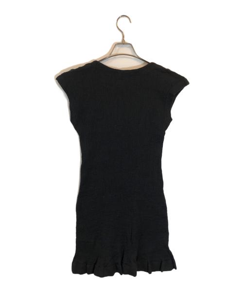 ISSEY MIYAKE（イッセイミヤケ）ISSEY MIYAKE (イッセイミヤケ) シワ加工ノースリーブワンピース ブラック サイズ:SIZE Mの古着・服飾アイテム