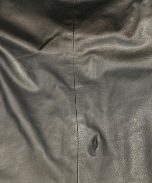 HUGO BOSS（ヒューゴ ボス）HUGO BOSS (ヒューゴ ボス) ラムレザージャケット ブラック サイズ:SIZE 52の古着・服飾アイテム