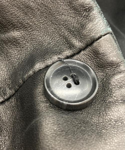 HUGO BOSS（ヒューゴ ボス）HUGO BOSS (ヒューゴ ボス) ラムレザージャケット ブラック サイズ:SIZE 52の古着・服飾アイテム