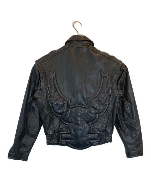 HARLEY-DAVIDSON（ハーレーダビッドソン）HARLEY-DAVIDSON (ハーレーダビッドソン) レザージャケット ブラック サイズ:SIZE Sの古着・服飾アイテム