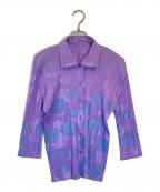 PLEATS PLEASEプリーツプリーズ）の古着「プリーツシャツ」｜パープル