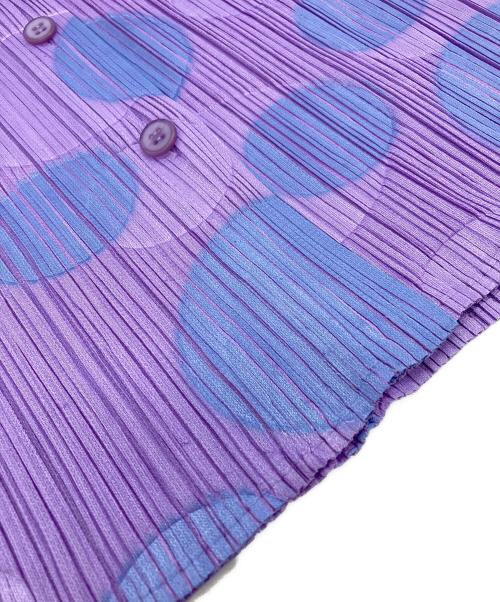 PLEATS PLEASE（プリーツプリーズ）PLEATS PLEASE (プリーツプリーズ) プリーツシャツ パープル サイズ:SIZE 4の古着・服飾アイテム