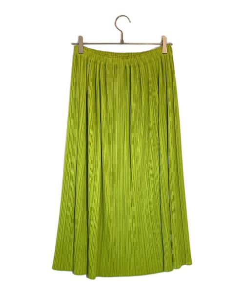 PLEATS PLEASE（プリーツプリーズ）PLEATS PLEASE (プリーツプリーズ) プリーツスカート グリーン サイズ:SIZE 5の古着・服飾アイテム