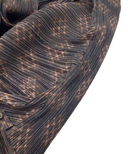 PLEATS PLEASE（プリーツプリーズ）PLEATS PLEASE (プリーツプリーズ) バイアスチェックプリーツワンピース ブラウン サイズ:SIZE 3の古着・服飾アイテム