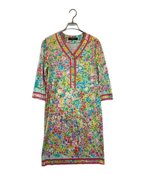 LEONARD（レオナール）LEONARD (レオナール) フラワープリントワンピース グリーン サイズ:SIZE Lの古着・服飾アイテム