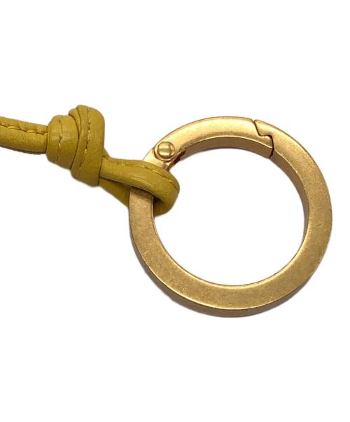 BOTTEGA VENETA（ボッテガベネタ）BOTTEGA VENETA (ボッテガベネタ) ポンポンチャーム イエロー×ブラウンの古着・服飾アイテム