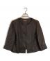 MAX MARA STUDIO（マックスマーラ ストゥディオ）の古着「ノーカラージャケット」｜ブラウン