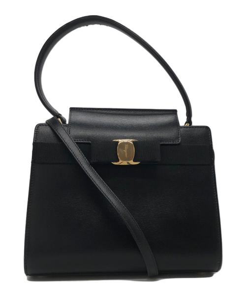 Salvatore Ferragamo（サルヴァトーレ フェラガモ）Salvatore Ferragamo (サルヴァトーレ フェラガモ) 2WAYバッグ ブラックの古着・服飾アイテム
