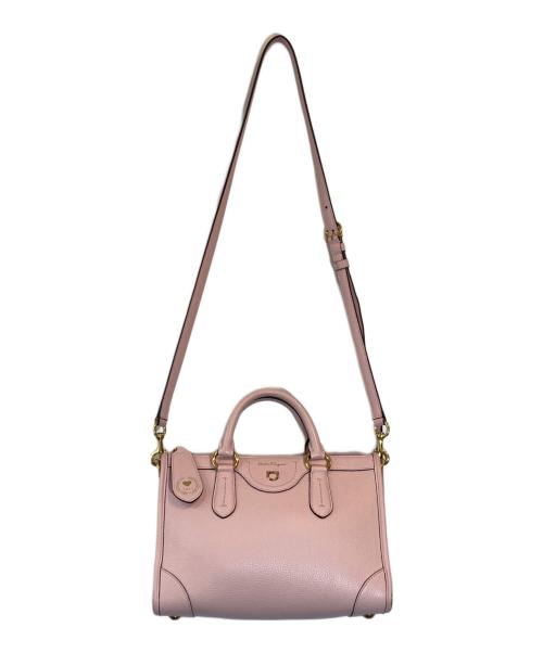 Salvatore Ferragamo（サルヴァトーレ フェラガモ）Salvatore Ferragamo (サルヴァトーレ フェラガモ) 2WAYバッグ ピンクの古着・服飾アイテム