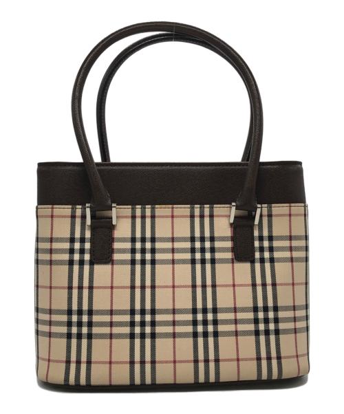 BURBERRY（バーバリー）BURBERRY (バーバリー) ハンドバッグ ブラウンの古着・服飾アイテム