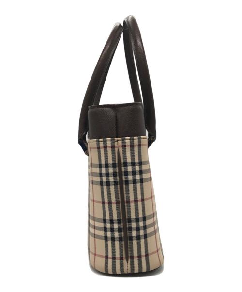 BURBERRY（バーバリー）BURBERRY (バーバリー) ハンドバッグ ブラウンの古着・服飾アイテム