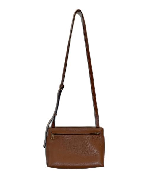 LOEWE（ロエベ）LOEWE (ロエベ) Tポーチショルダーバッグ ブラウンの古着・服飾アイテム