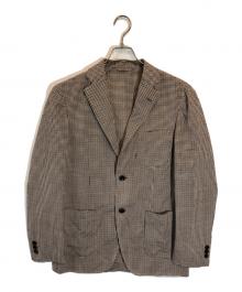 TOMORROW LAND PILGRIM（トゥモローランド ピルグリム）の古着「ウールポリウレタン シングル2Bジャケット」｜ブラウン