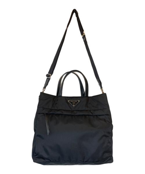 PRADA（プラダ）PRADA (プラダ) Re Nylon 2WAY ショルダーバッグ ブラックの古着・服飾アイテム