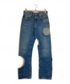 OFFWHITEオフホワイト）の古着「CUTOUT JEANS」｜インディゴ