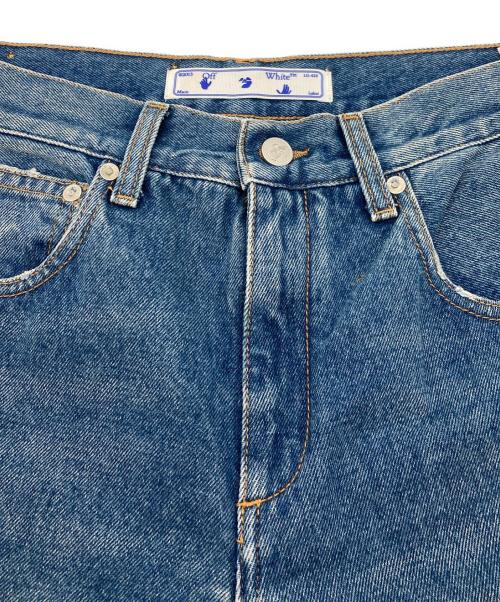 OFFWHITE（オフホワイト）OFFWHITE (オフホワイト) CUTOUT JEANS インディゴ サイズ:25の古着・服飾アイテム