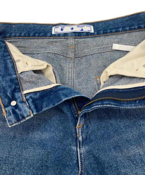 OFFWHITE（オフホワイト）OFFWHITE (オフホワイト) CUTOUT JEANS インディゴ サイズ:25の古着・服飾アイテム