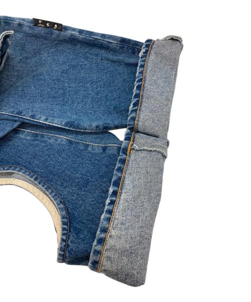 OFFWHITE（オフホワイト）OFFWHITE (オフホワイト) CUTOUT JEANS インディゴ サイズ:25の古着・服飾アイテム