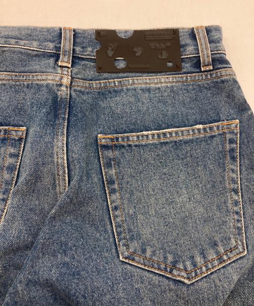 OFFWHITE（オフホワイト）OFFWHITE (オフホワイト) CUTOUT JEANS インディゴ サイズ:25の古着・服飾アイテム
