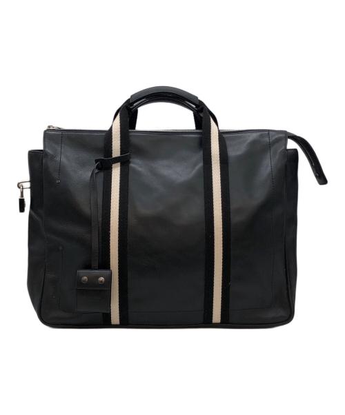 BALLY（バリー）BALLY (バリー) レザーストライプビジネスバッグ ブラック サイズ:下記参照の古着・服飾アイテム