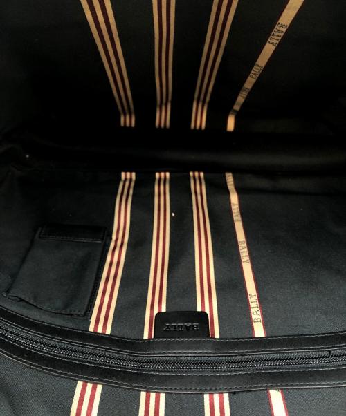 BALLY（バリー）BALLY (バリー) レザーストライプビジネスバッグ ブラック サイズ:下記参照の古着・服飾アイテム