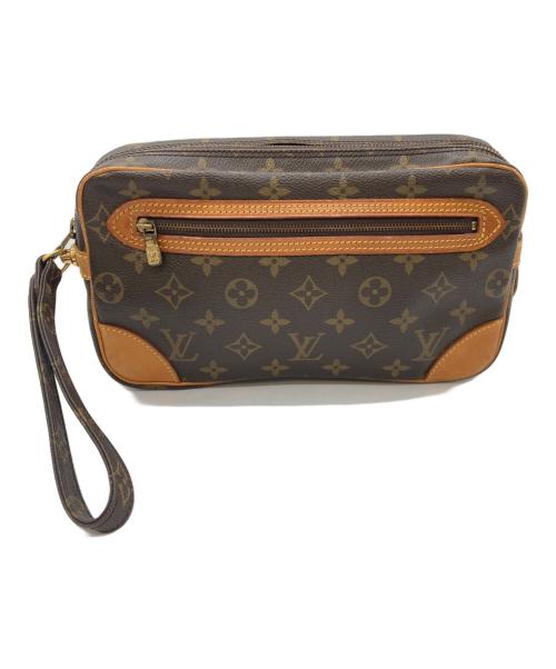 LOUIS VUITTON（ルイ ヴィトン）LOUIS VUITTON (ルイ ヴィトン) クラッチバッグ ブラウンの古着・服飾アイテム