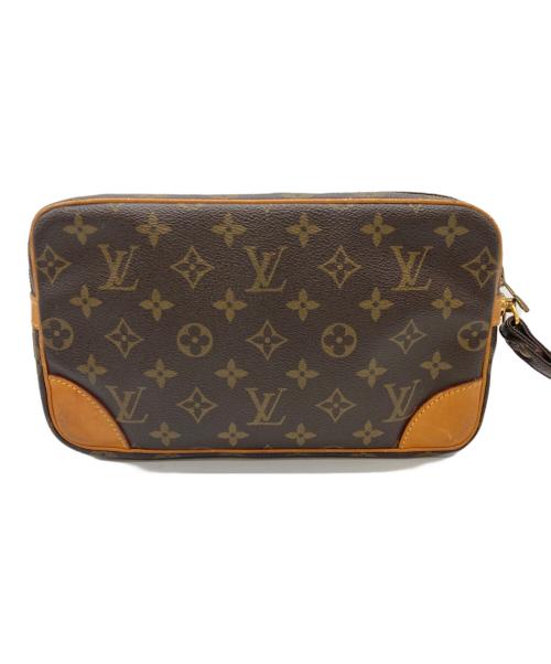 LOUIS VUITTON（ルイ ヴィトン）LOUIS VUITTON (ルイ ヴィトン) クラッチバッグ ブラウンの古着・服飾アイテム