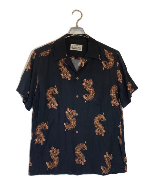 WACKO MARIA（ワコマリア）WACKO MARIA (ワコマリア) 虎柄レーヨンアロハシャツ ブラック サイズ:SIZE Lの古着・服飾アイテム