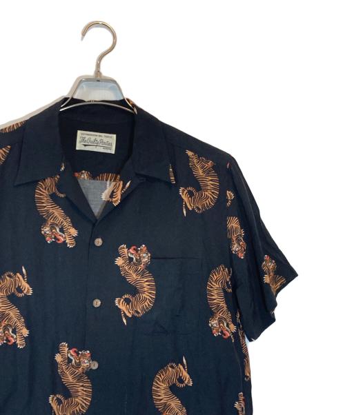 WACKO MARIA（ワコマリア）WACKO MARIA (ワコマリア) 虎柄レーヨンアロハシャツ ブラック サイズ:SIZE Lの古着・服飾アイテム
