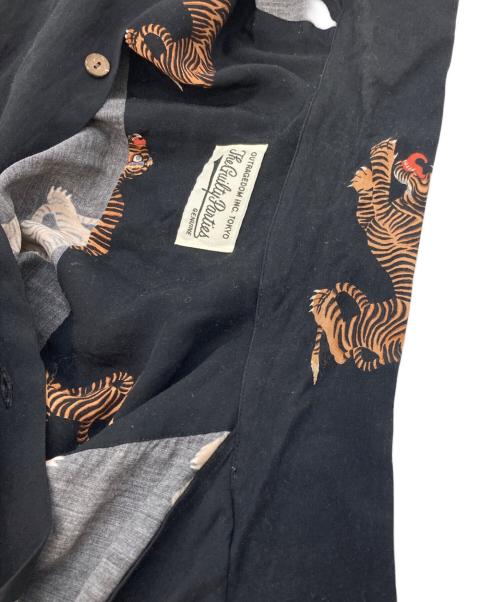 WACKO MARIA（ワコマリア）WACKO MARIA (ワコマリア) 虎柄レーヨンアロハシャツ ブラック サイズ:SIZE Lの古着・服飾アイテム