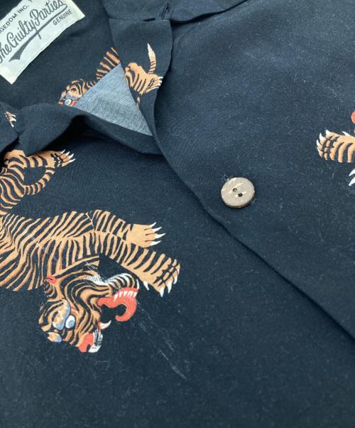 WACKO MARIA（ワコマリア）WACKO MARIA (ワコマリア) 虎柄レーヨンアロハシャツ ブラック サイズ:SIZE Lの古着・服飾アイテム