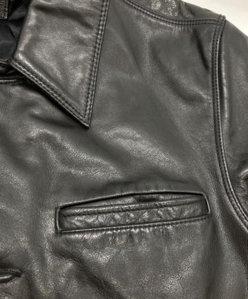 GAP（ギャップ）GAP (ギャップ) レザーカーコート ブラック サイズ:SIZE Sの古着・服飾アイテム