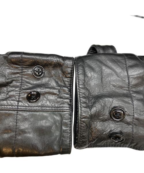 GAP（ギャップ）GAP (ギャップ) レザーカーコート ブラック サイズ:SIZE Sの古着・服飾アイテム