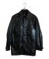GAP（ギャップ）の古着「レザーカーコート」｜ブラック