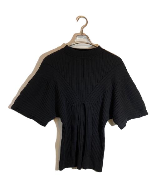JOSE MOON（ジョゼムーン）JOSE MOON (ジョゼムーン) 2WAY SLIT KNIT PULLOVER ブラック サイズ:SIZE FREEの古着・服飾アイテム