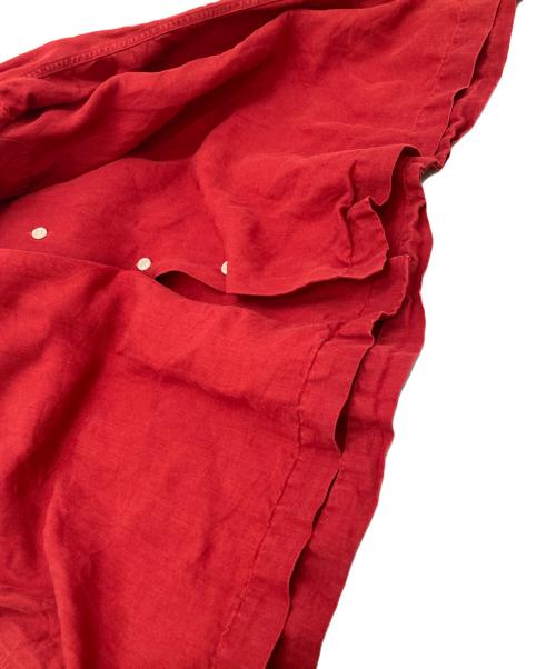POLO RALPH LAUREN（ポロ・ラルフローレン）POLO RALPH LAUREN (ポロ・ラルフローレン) シルクリネンオープンカラーシャツ レッド サイズ:SIZE XLの古着・服飾アイテム