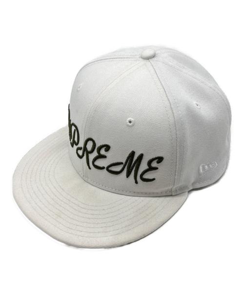 SUPREME（シュプリーム）SUPREME (シュプリーム) New Era (ニューエラ) Script New Era Cap ホワイトの古着・服飾アイテム