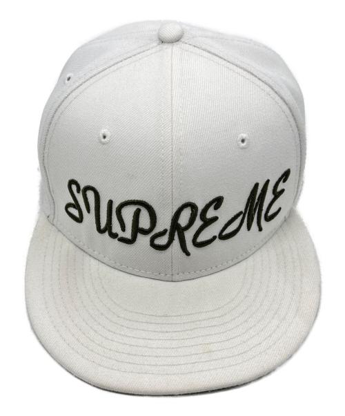 SUPREME（シュプリーム）SUPREME (シュプリーム) New Era (ニューエラ) Script New Era Cap ホワイトの古着・服飾アイテム