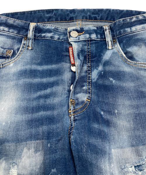 DSQUARED2（ディースクエアード）DSQUARED2 (ディースクエアード) LIGHT CLOUDY WASH SUPER TWINKY JEANS インディゴ サイズ:48の古着・服飾アイテム